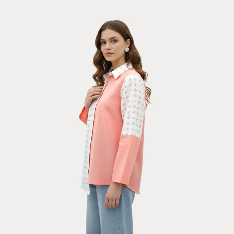 Aska Shirt Cream Pink - Image 3