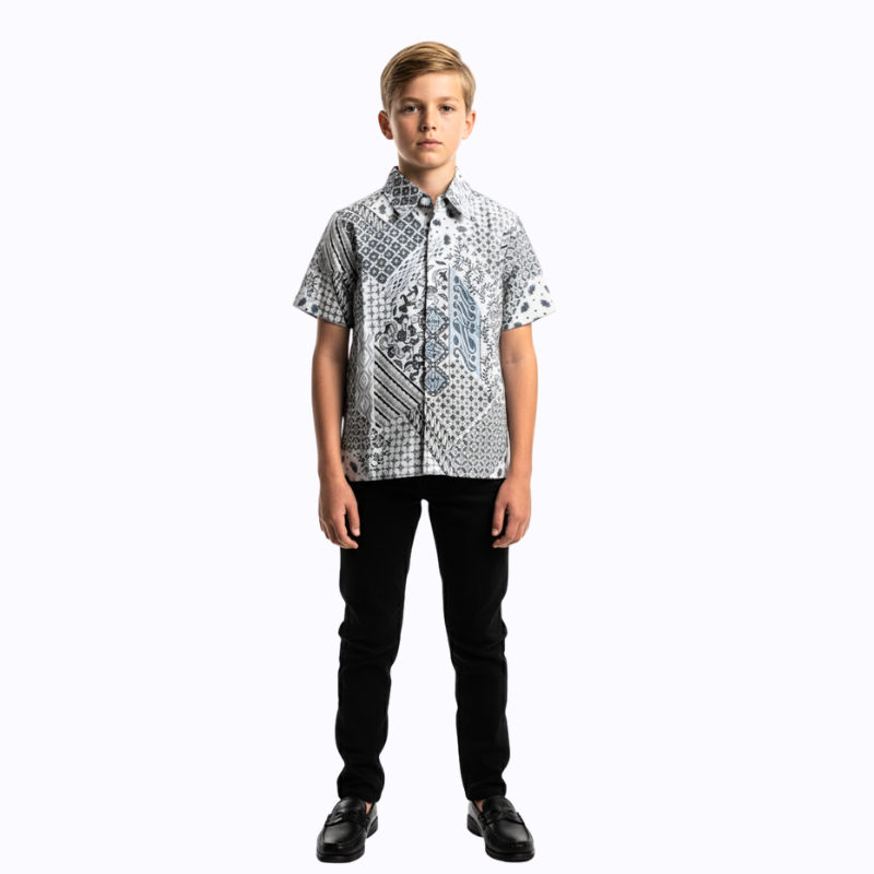 Varo Shirt Grey Black - Image 6