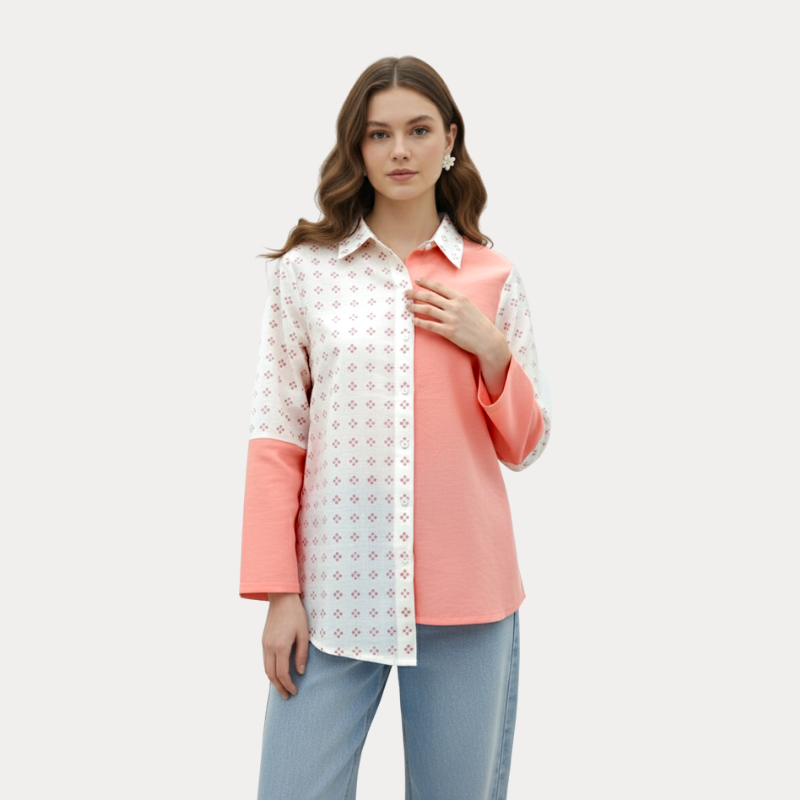 Aska Shirt Cream Pink - Image 4