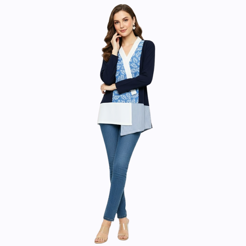 Auristela Blouse Blue - Image 6