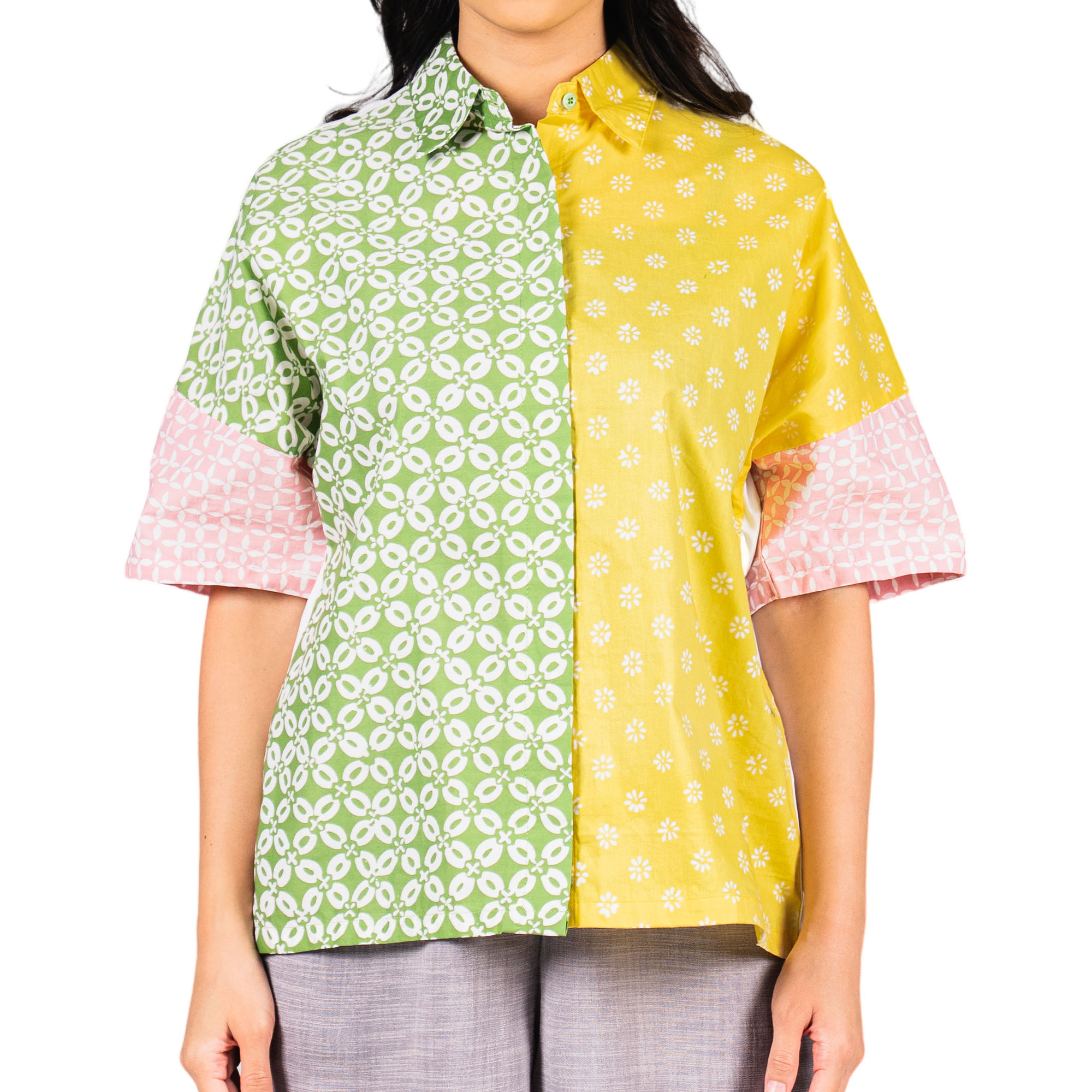 Charming Shirt Green Yellow - Image 2