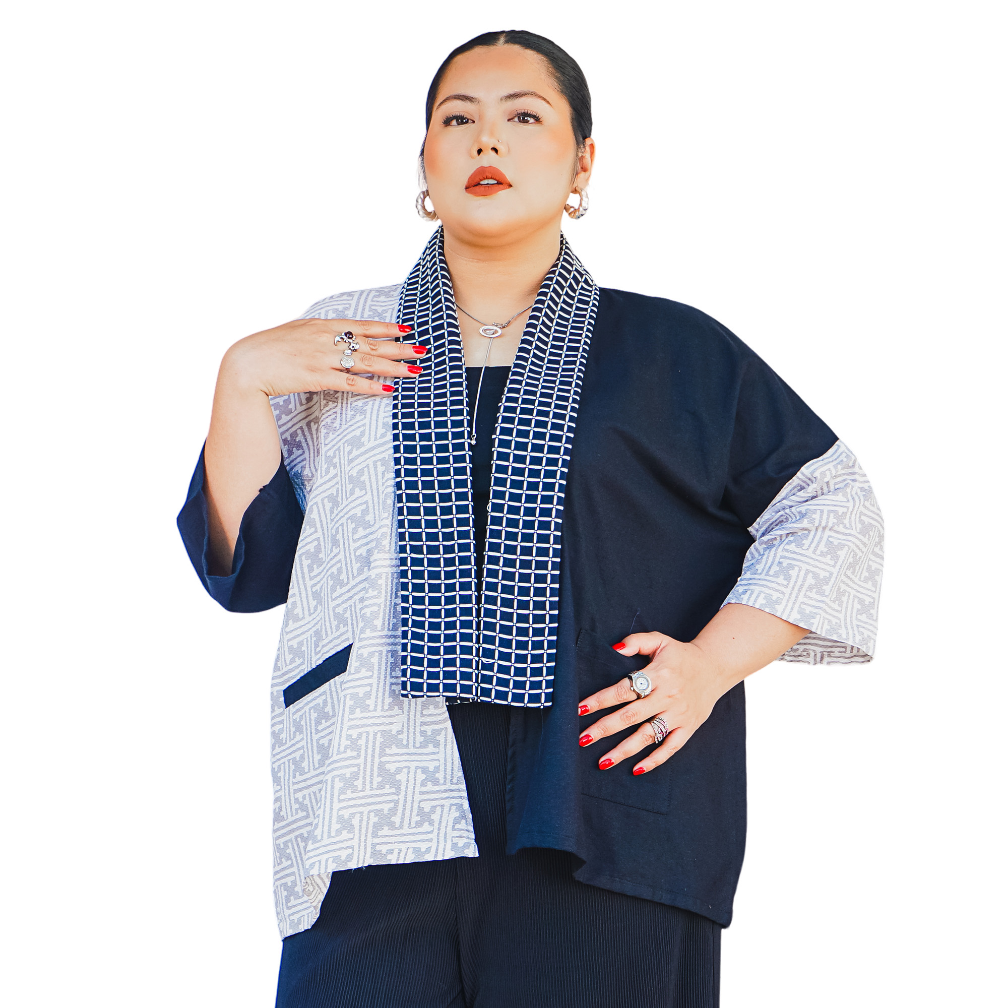 Tatiana Blazer Maze Grey