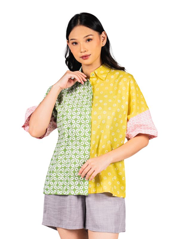 Charming Shirt Green Yellow