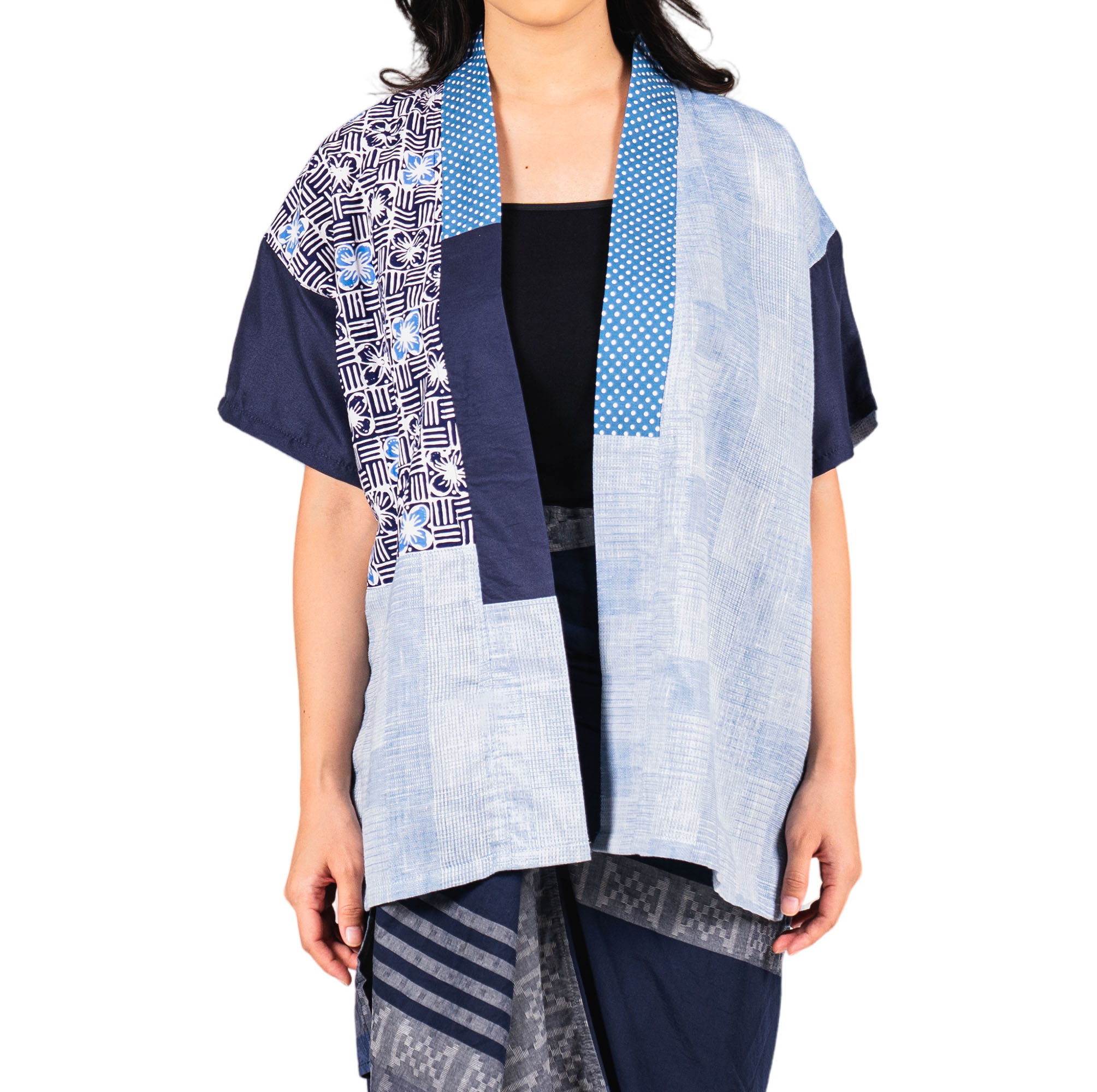 Hazel Blazer Flower Navy - Image 2