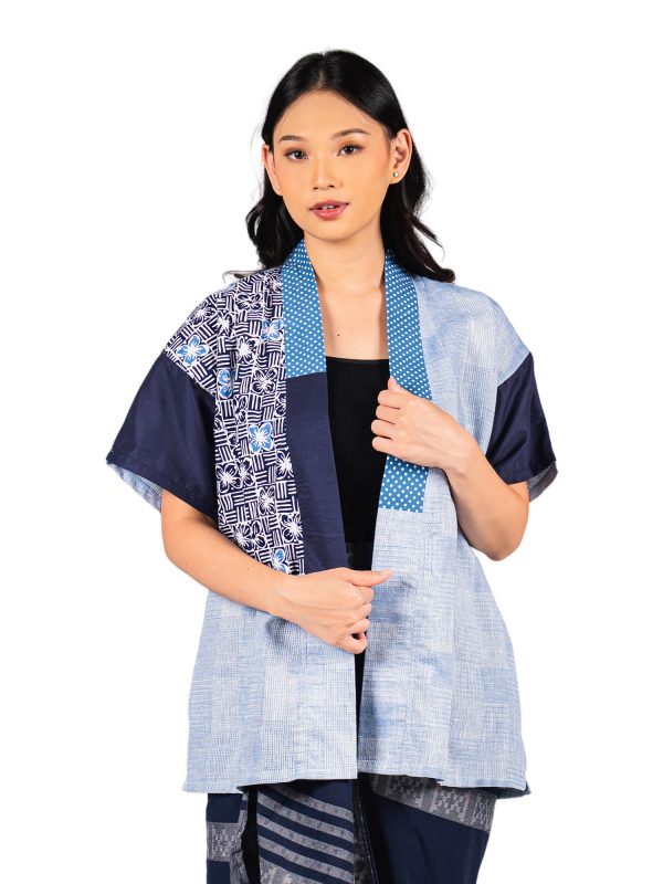 Hazel Blazer Flower Navy