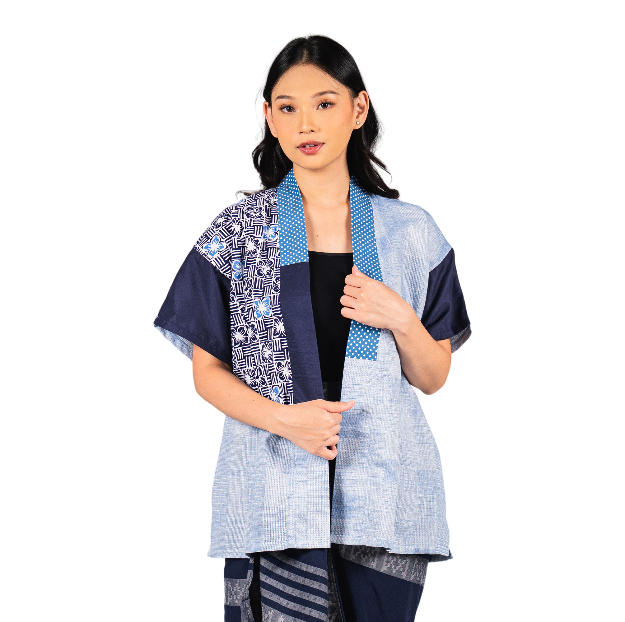 Hazel Blazer Flower Navy