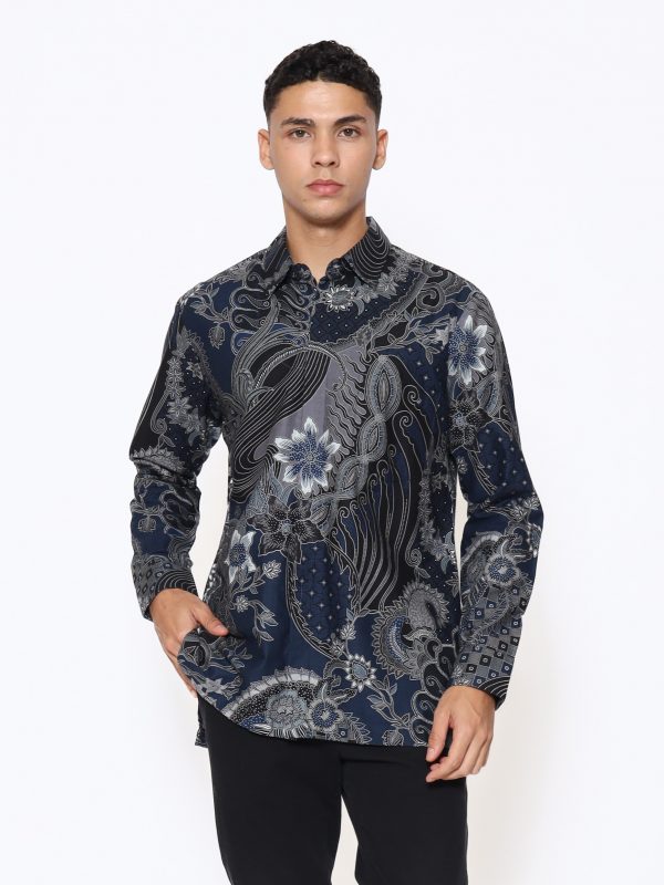 Hariz Shirt Navy Black