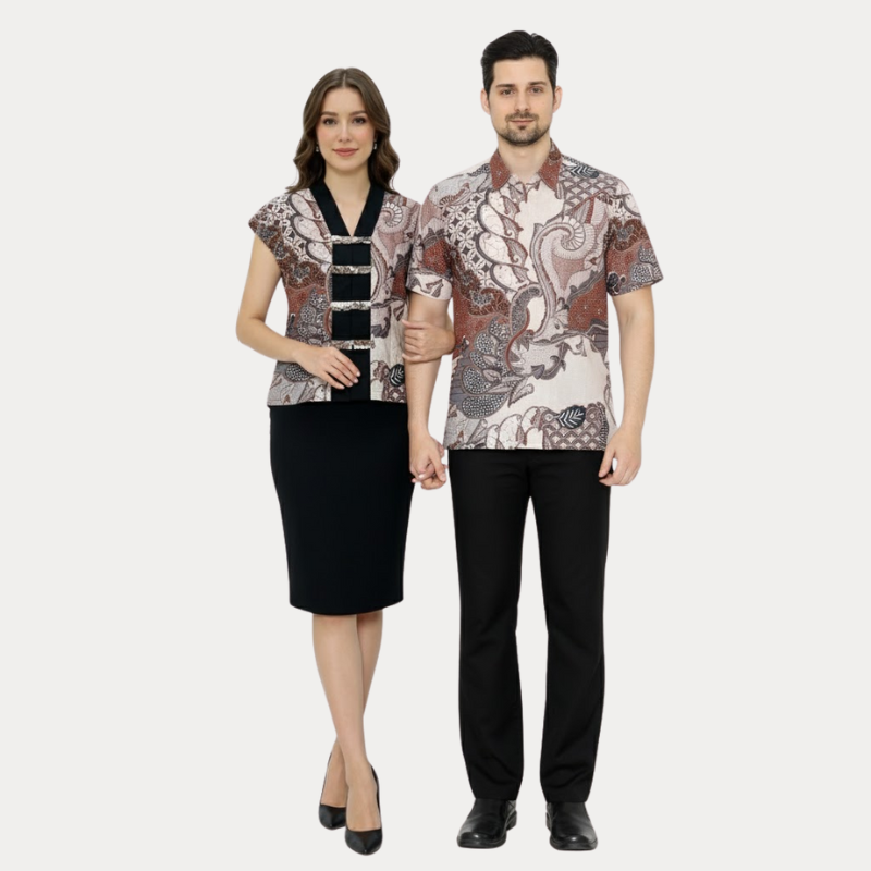 Olivia Blouse Brown - Image 6