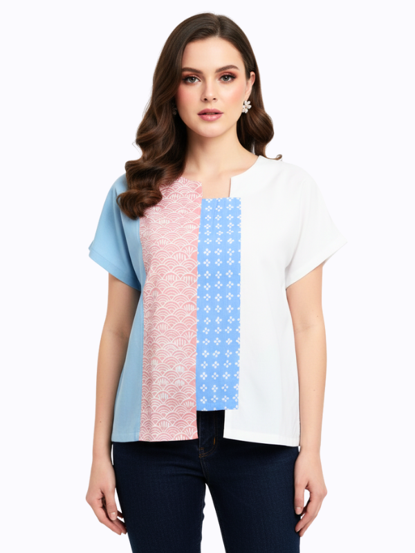 Novina Blouse Wave Pink