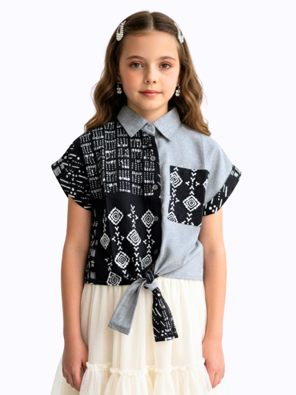 Esther Shirt Kids Black