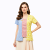 Carlina Blouse Yellow Pink