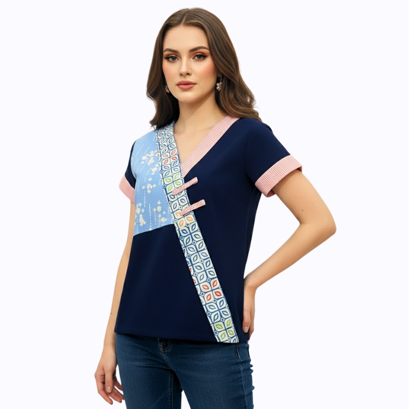 Melissa Blouse Blue - Image 3