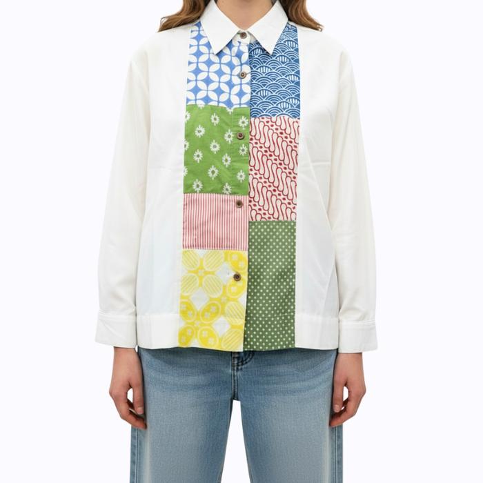 Jackie Blouse Multi White - Image 3