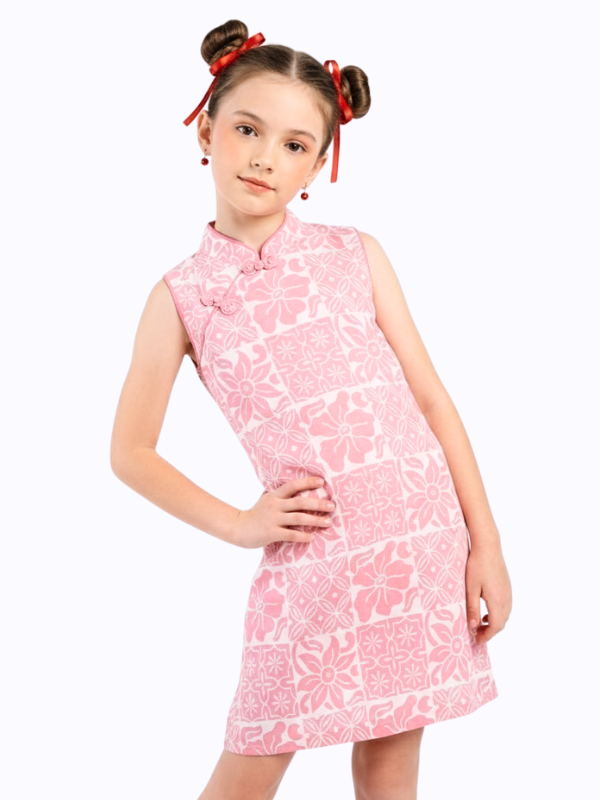 Shang Chi Dress Kids Pink