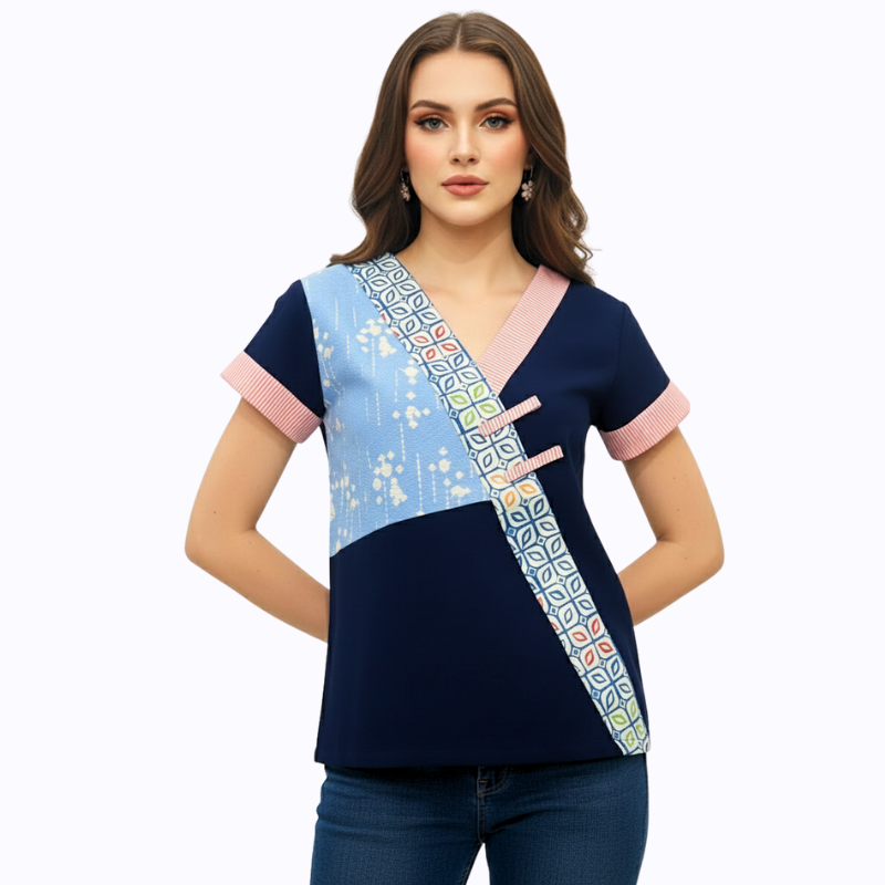 Melissa Blouse Blue - Image 4