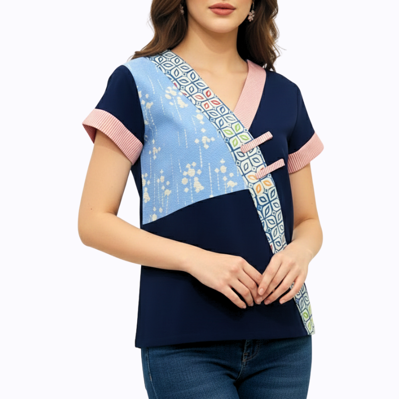 Melissa Blouse Blue - Image 2