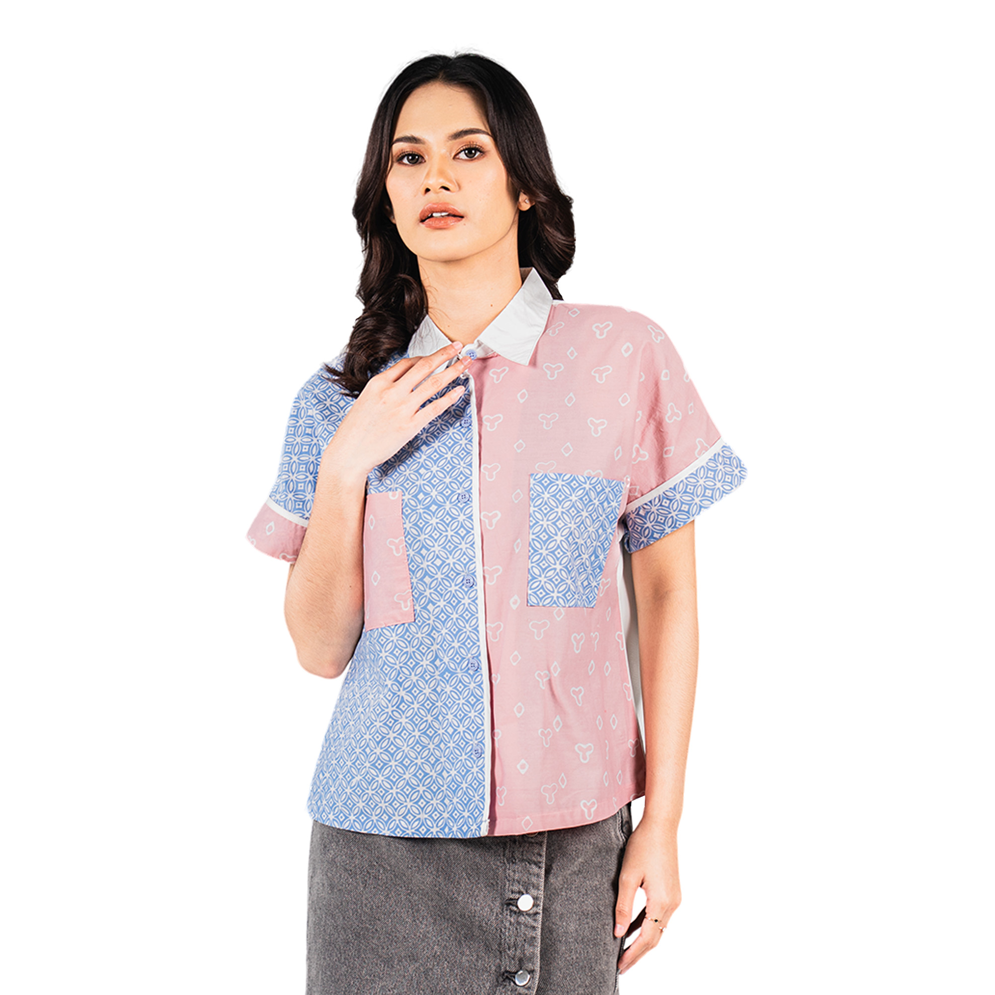 Kotaro Shirt Blue Pink