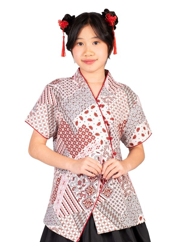 Vania Blouse Kids Red