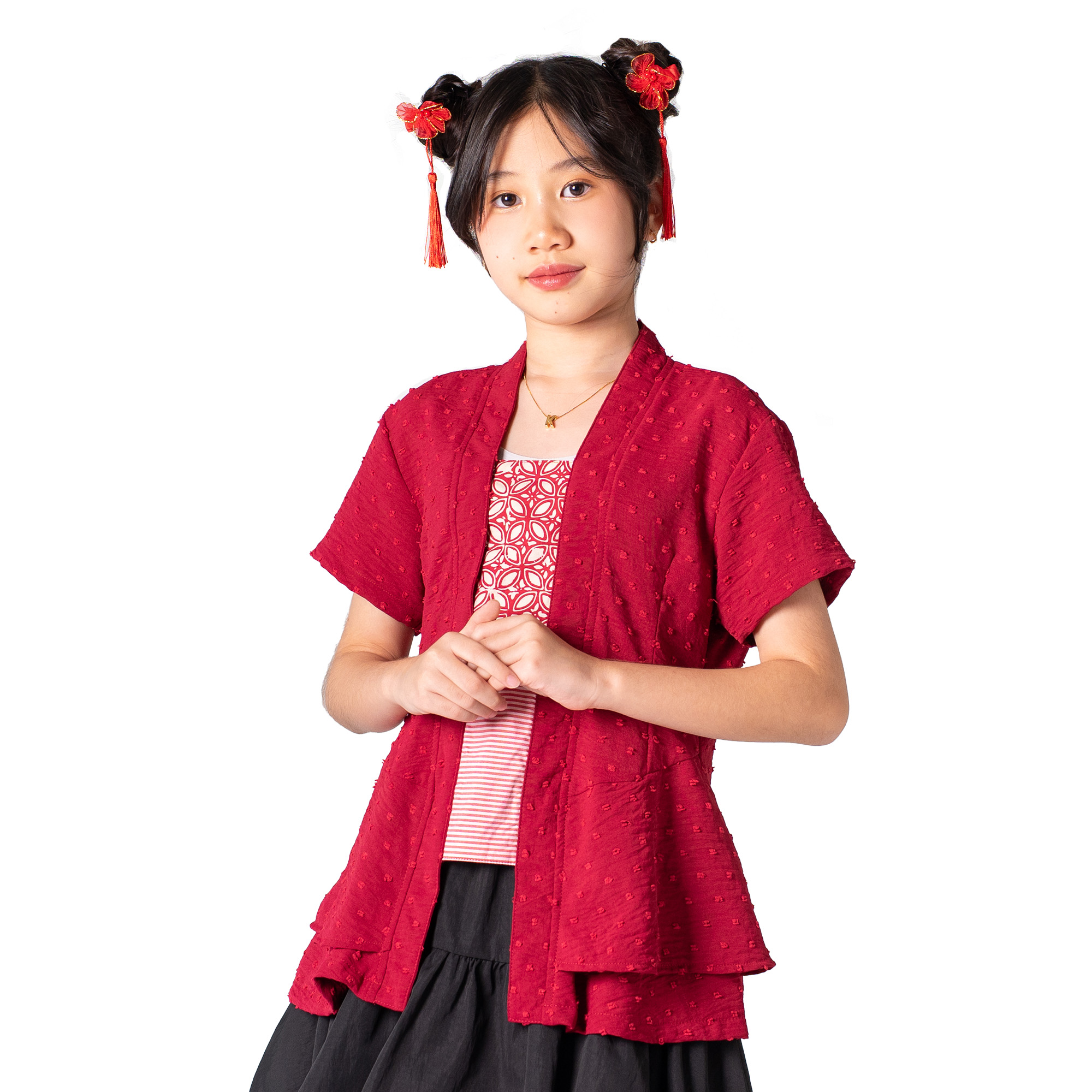 Narami Blouse Kids Maroon