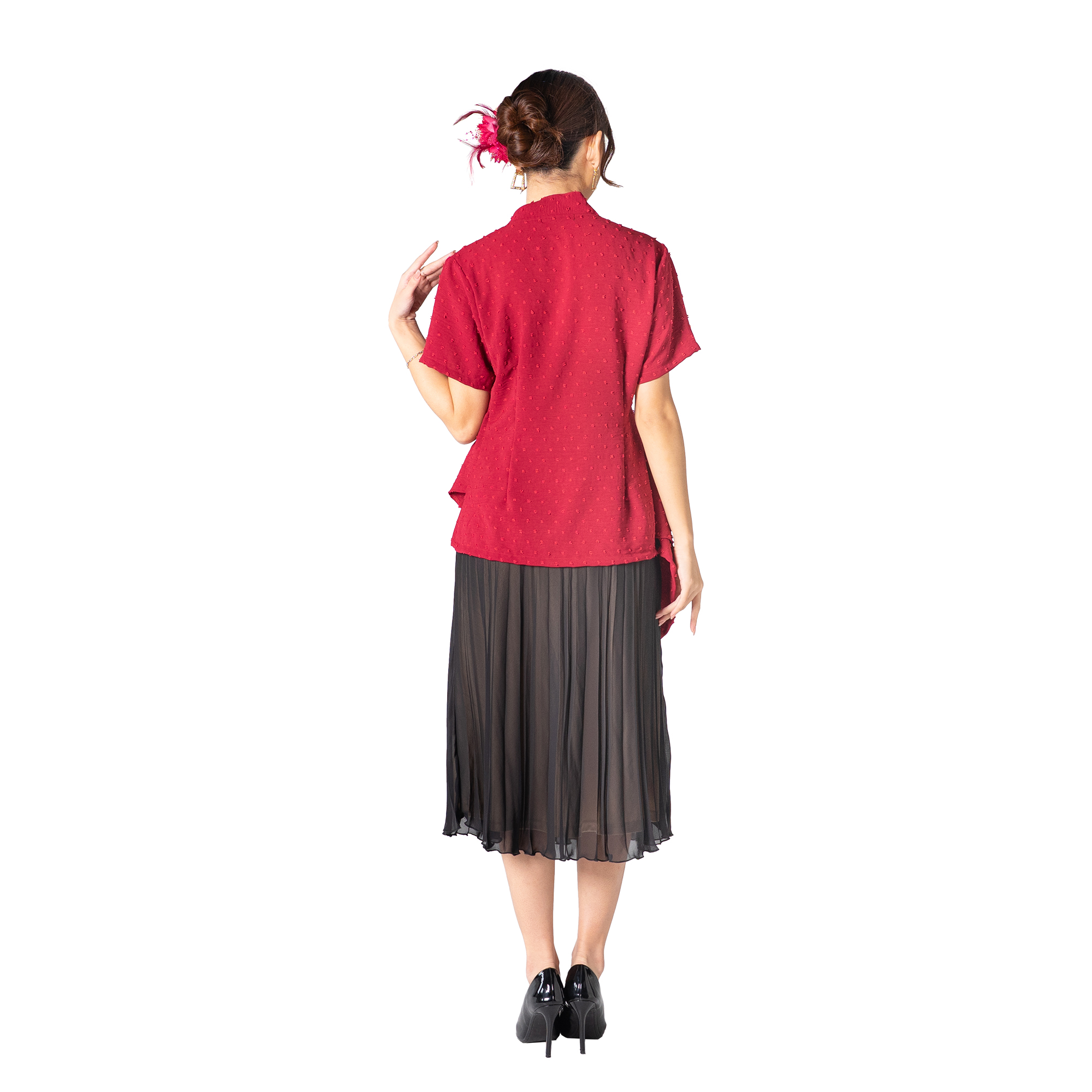 Narami Blouse Maroon - Image 5