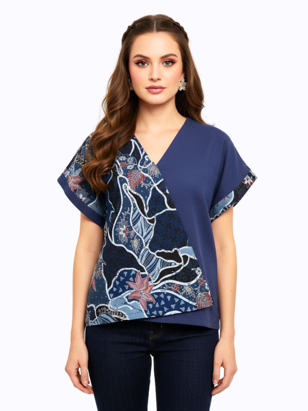 Verona Blouse Navy