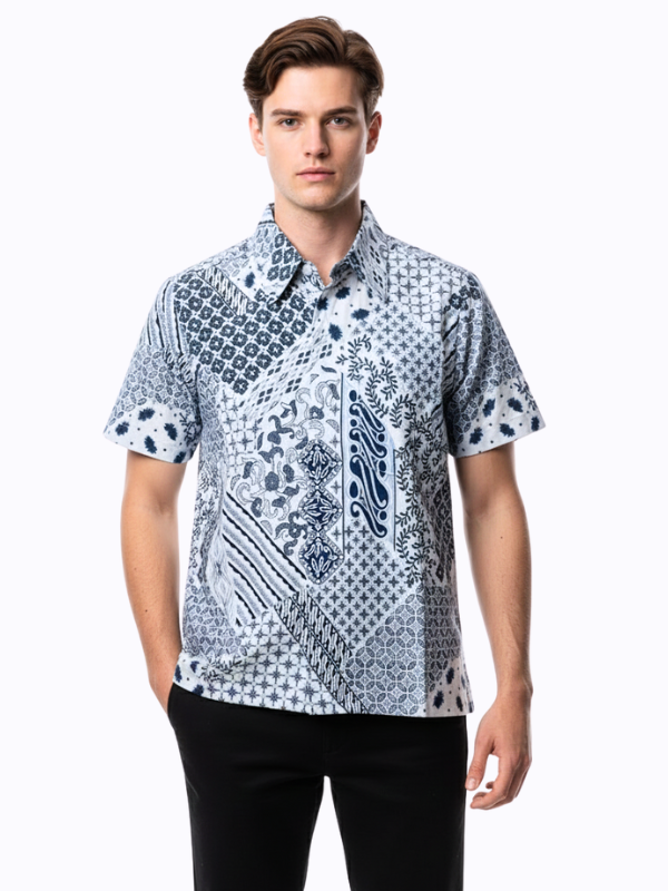 Varo Shirt Grey Navy
