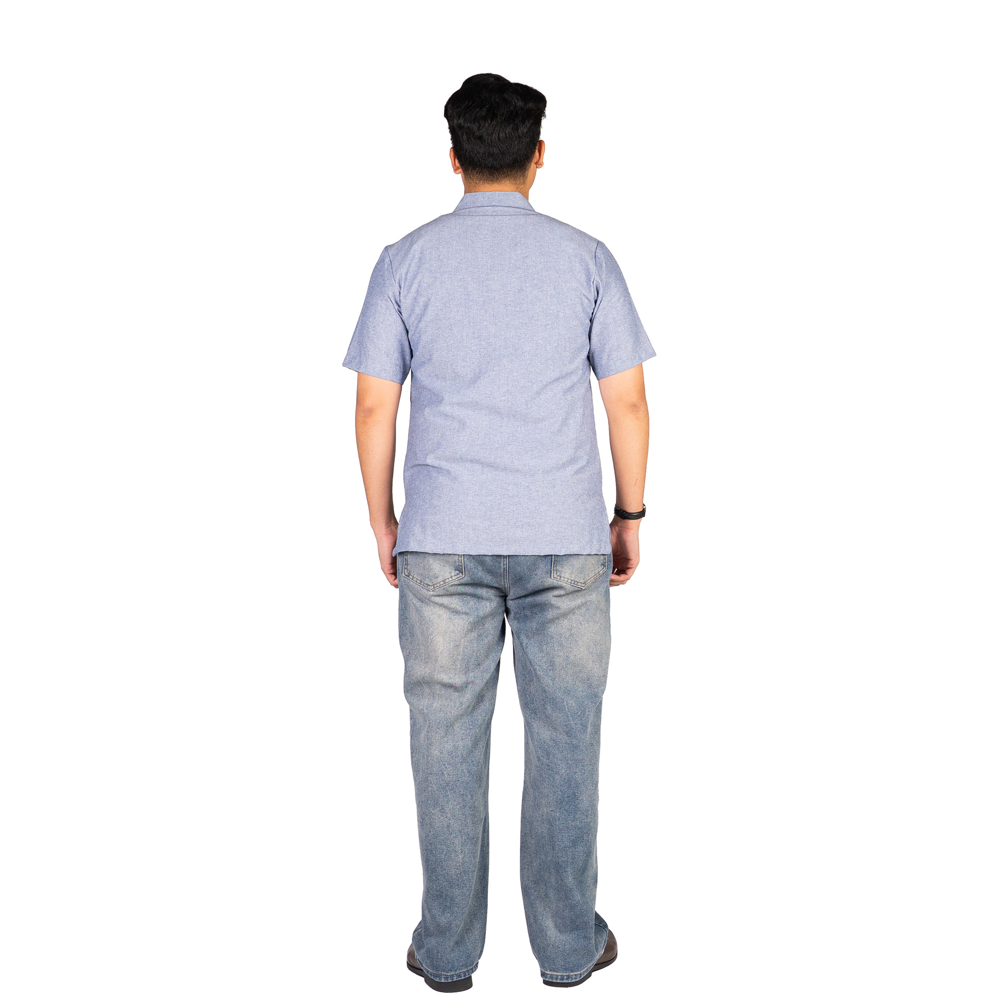 Leonardo Shirt Navy Grey - Image 5