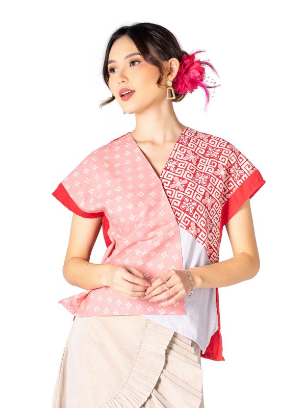 Rossie Blouse Pink Red