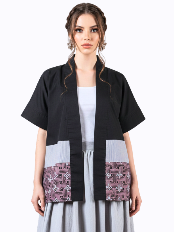 Moderna Blazer Black Purple