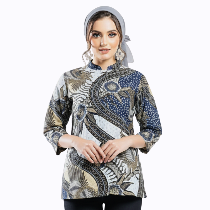 Celestia Blouse Black Brown - Image 3
