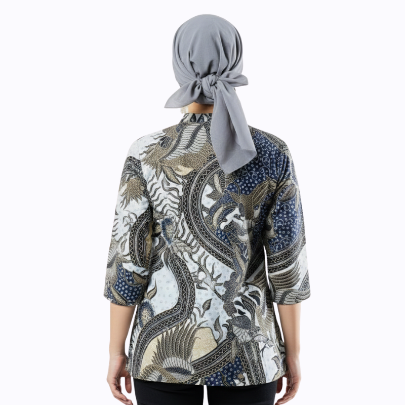 Celestia Blouse Black Brown - Image 5