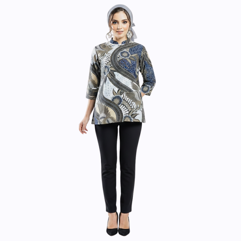 Celestia Blouse Black Brown - Image 7