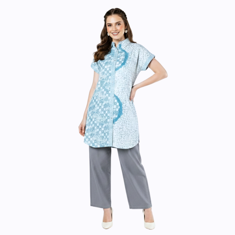 Belia Dress Tosca Blue - Image 5