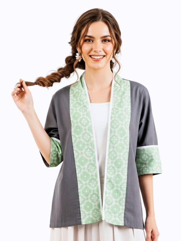 Divya Blazer Grey Green