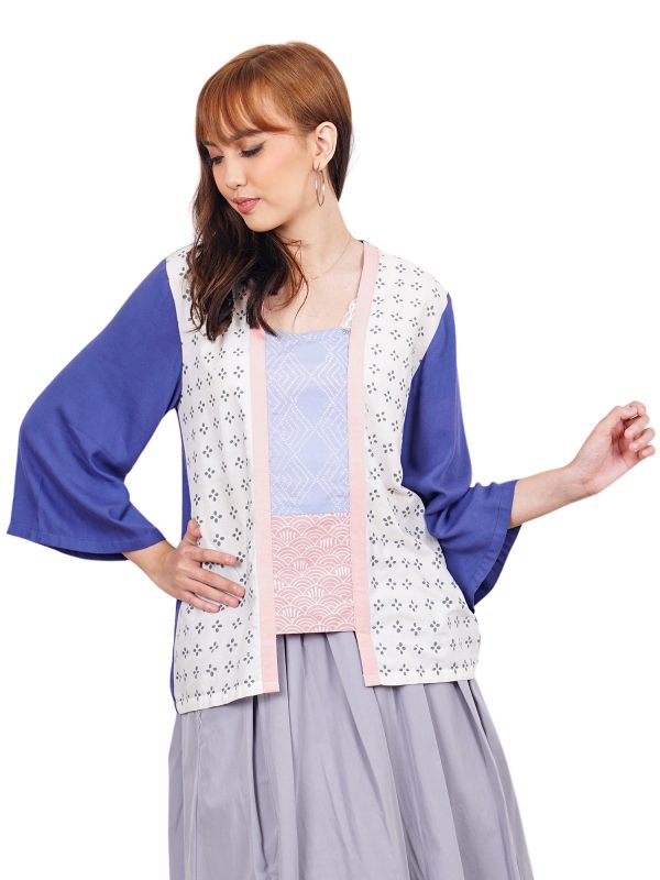 Valerie Blouse Cream Grey