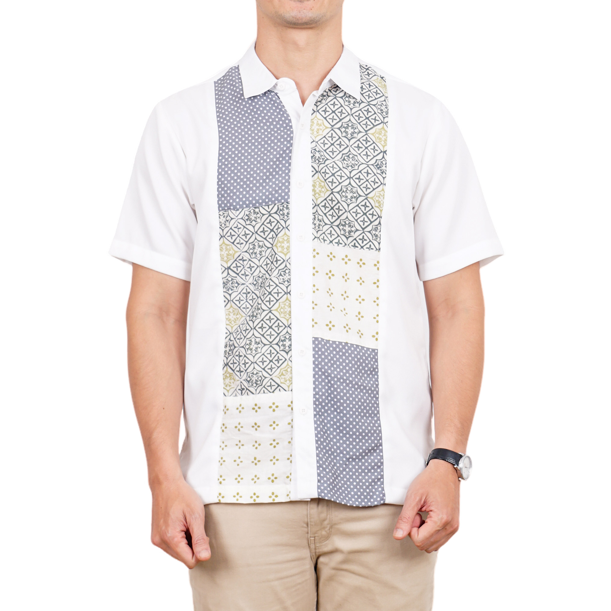 Eden Shirt Cream Olive - Image 2