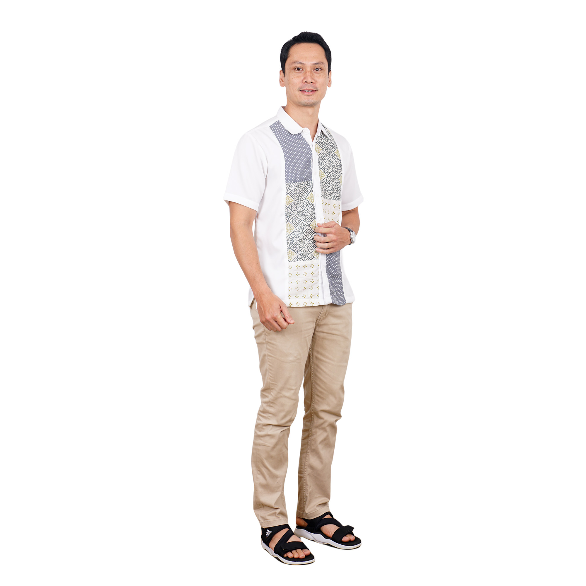 Eden Shirt Cream Olive - Image 3